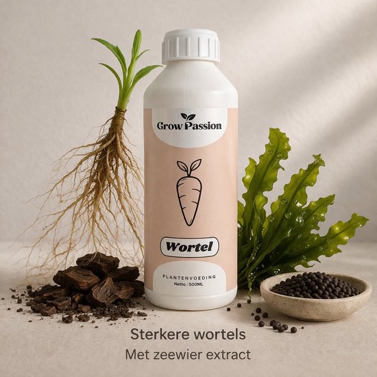 Grow Passion Wortel Plantenvoeding 500ml – Voor Stekjes & Jonge Planten – Stimuleert...