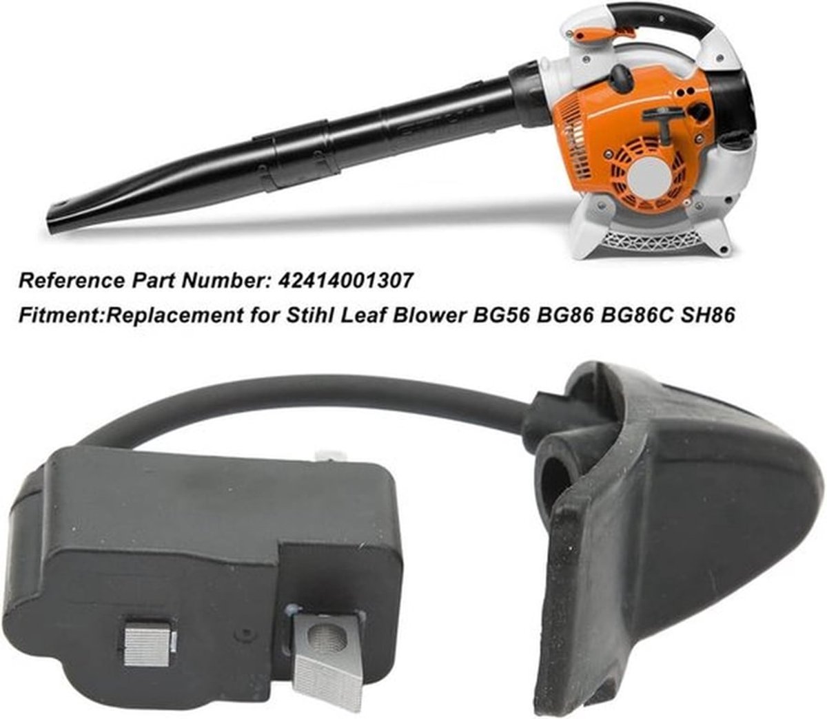 Metalen Rubber Bobine Vervanging voor Stihl Bladblazers BG56 BG86 SH86 - 42414001307 – foto 7