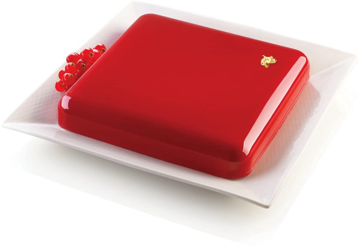 Zeynomax - Silikon vorm - Bakvorm voor taart - 21 cm x 21 cm - Flexibele silicone - Perfect voor gebak - Geschikt voor hobbybakkers - Zwart