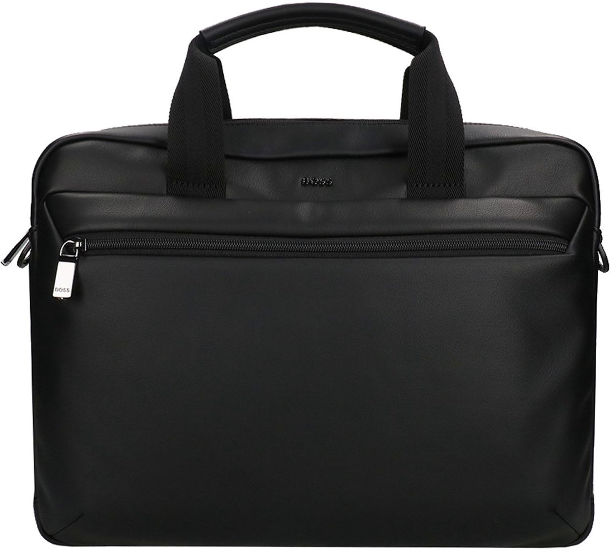 Boss Jace Laptopschoudertas - 15 laptopvak - afneembare schouderriem - zwart