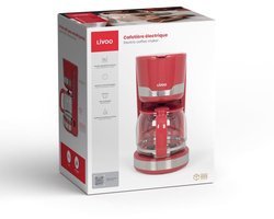 Livoo – DOD201RC – Filterkoffiezetter – 1,5 l – druppelstop