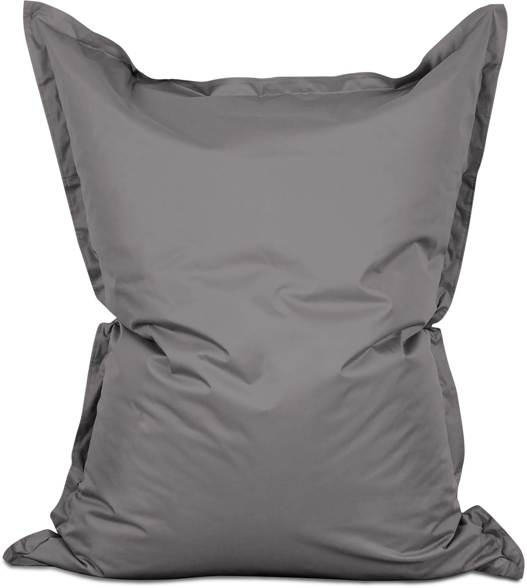 Lumaland - Grote luxe XXL zitzak - 380 liter vulling - 140 x 180 cm - geschikt voor Indoor & Outdoor - verkrijgbaar in verschillende kleuren - Grijs