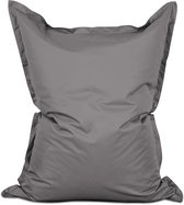 Lumaland - Grote luxe XXL zitzak - 380 liter vulling - 140 x 180 cm - geschikt voor Indoor & Outdoor - verkrijgbaar in verschillende kleuren - Grijs