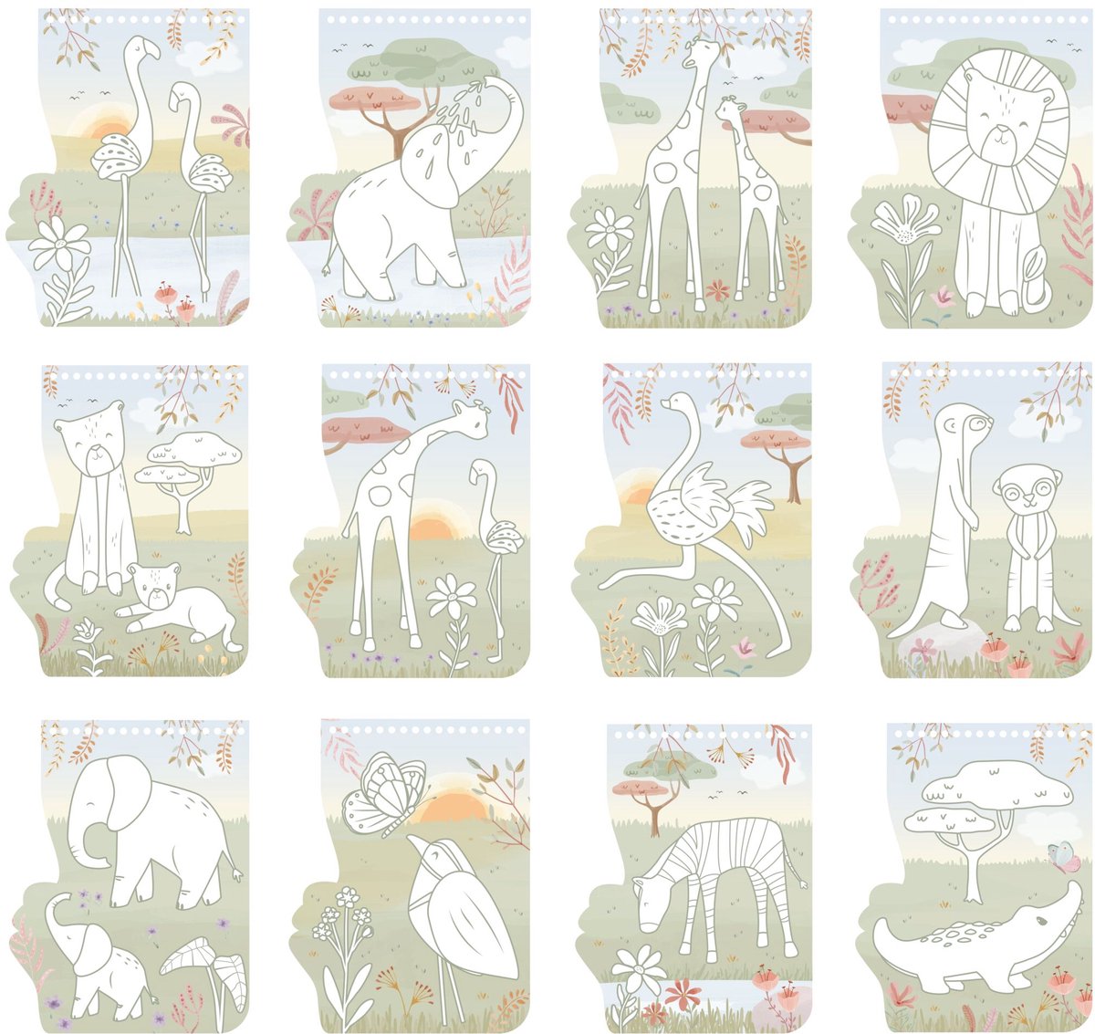Little Dutch Flamingo kleurboekje - Safari - cadeautip vakantie boek - creatief speelgoed