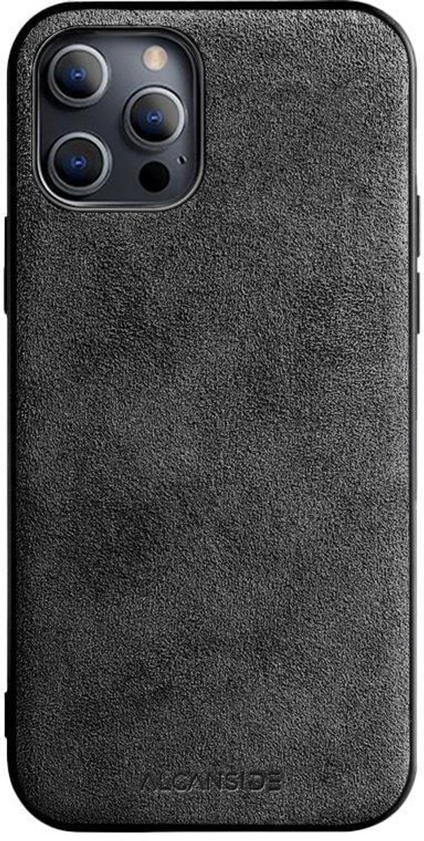 iPhone 12 & 12 Pro - Alcantara Back Cover - Space Grey