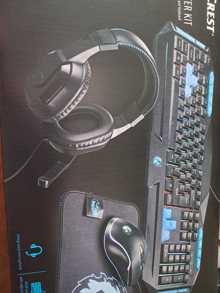 Silvercrest Gaming starter kit - Game startpakket - Muis, muismat, headset en toetsenbord