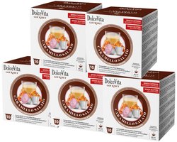 Dolce Vita Gourmet Caramello Salato - Multipack - 50 (5x10) Koffiecups Compatibel met Nespresso Coffee Machine