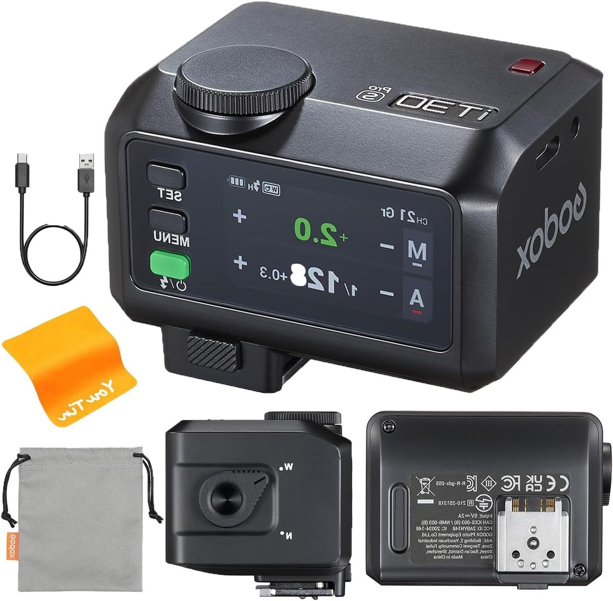 Mini Camera Flitser met Draadloze Ontspanner voor Sony - 2.4GHz, 1/8000S HSS TTL, 560 Flitsen, Volledig Kleuren Touchscreen, Ingebouwde Diffuser en Oplaadbare Batterij