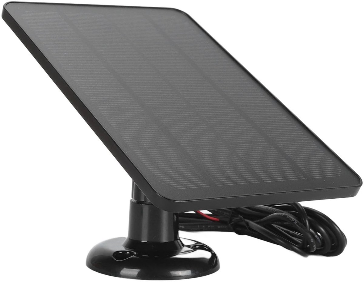 Jhubersproducts - Zonnepaneel Deurbel Oplader - IP66 Waterdicht - Eenvoudig te Installeren - 10W Zonnepaneel - Geschikt voor Nest/Ring - Verstelbare M