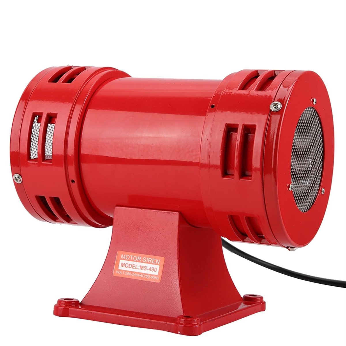 Dailygoods - Tweeter Alarm Hoorn - 150DB - Continu Alarm - Rood - Beveiliging - Industrie - Elektrische Motor Aangedreven