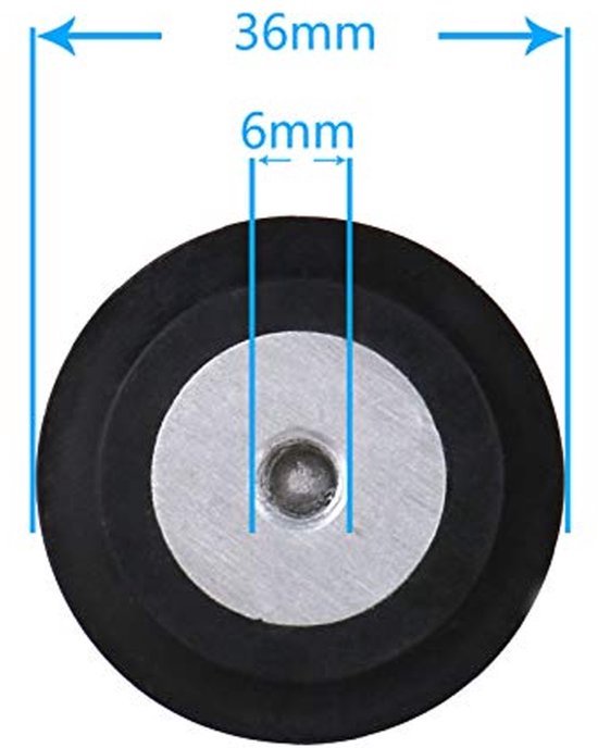 Blenderrubber - Vervangonderdeel - Geschikt voor Kitchen Aid - 36 mm - Duurzaam rubber - Eenvoudige installatie - 3-delige set — afbeelding 2