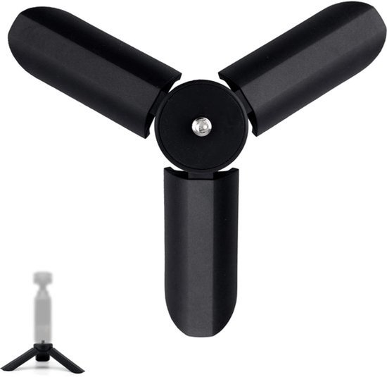 Mini statief voor DJI Osmo Pocket 3 & 2, draagbaar statief, tafelstandaard, lichtgewicht selfiestick met comfortabele grip, praktisch accessoire voor digitale apparaten (zwart)