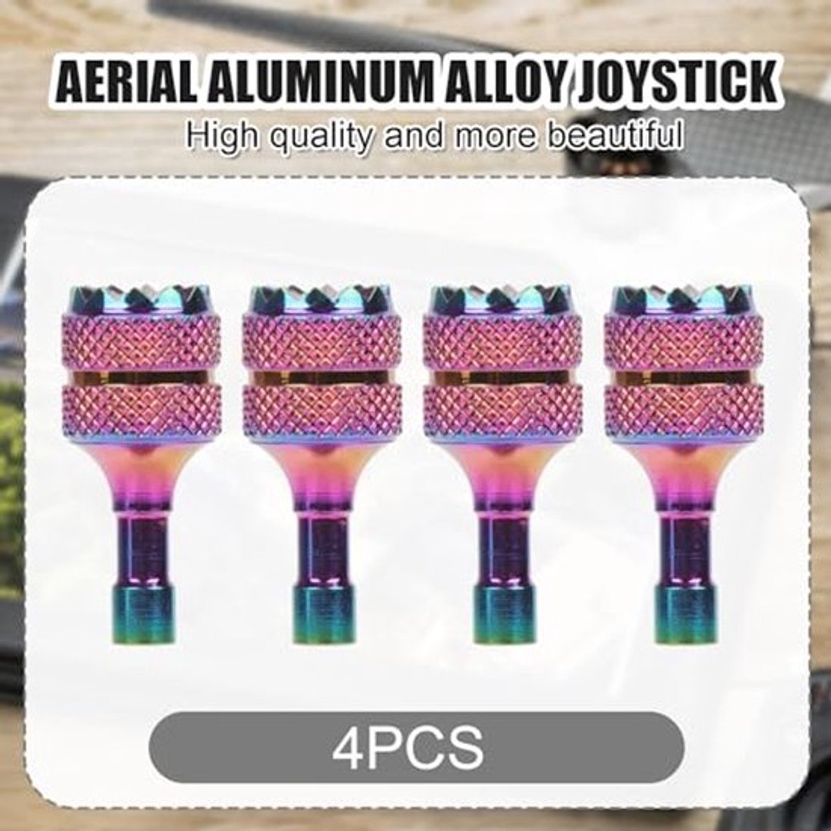 3 Pro/4 Pro-bedieningssticks, 4 afneembare drone-joysticks voor DJI Mini 3/Mini 3 Pro/Mini 4 Pro/Air 3/Mavic 3 Pro RC & RC 2 Vervangende accessoires voor afstandsbediening (kleurrijk) thumbnail 3