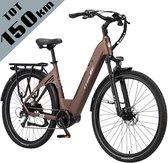 TTGO C7 SE Elektrische Fiets – 648Wh Lithium Accu – Actieradius tot 150 km – 36V 250W Middenmotor – Hydraulische Schijfremmen – 28×2.0 inch Banden – Shimano 9 Versnellingen – Aluminium Frame – LCD Display – Elektrische Stadsfiets – Bruin