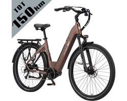 TTGO C7 SE Elektrische Fiets – 648Wh Lithium Accu – Actieradius tot 150 km – 36V 250W Middenmotor – Hydraulische Schijfremmen – 28×2.0 inch Banden – Shimano 9 Versnellingen – Aluminium Frame – LCD Display – Elektrische Stadsfiets – Bruin
