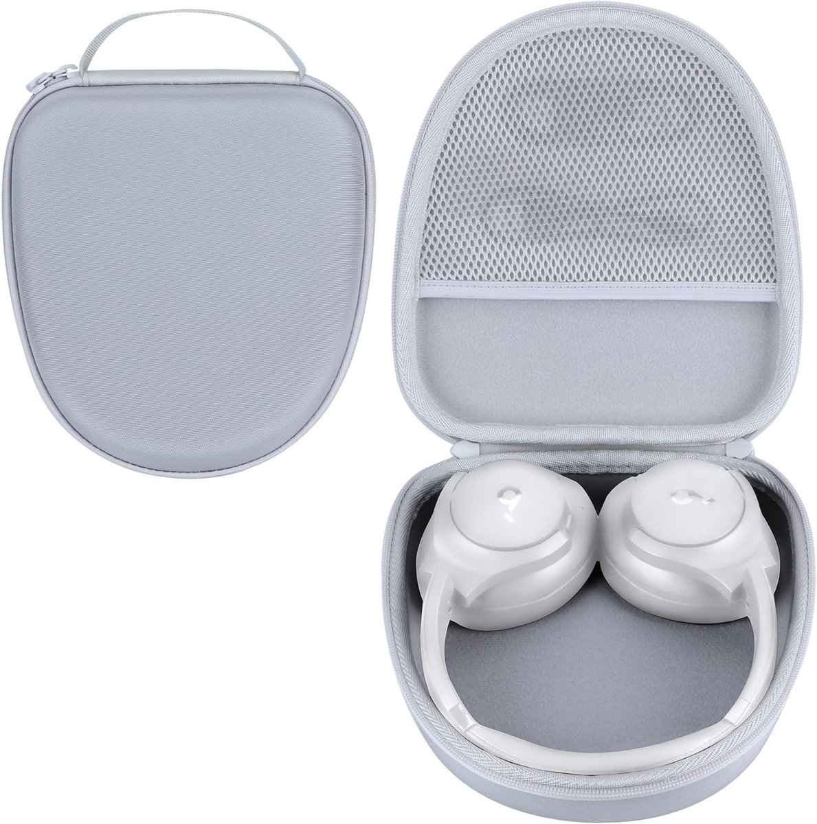 Duurzame Hard Case voor Draadloze Hoofdtelefoon, Bescherming en Opbergruimte voor Q20i/Q30/Q45/Q35 Modellen (Wit)