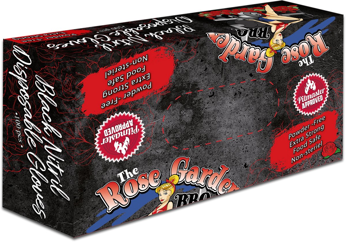 The Rose Garden Nitril Handschoenen Extra Strong 100 Stuks Medium