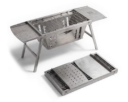 De Weele camping BBQ houtskool - kleine opvouwbare en draagbare mini barbecue - tafel BBQ / tafelbarbecue - tafelmodel