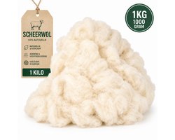 Scheerwol - 1KG - Kussenvulling - navulling - natuurlijke vu