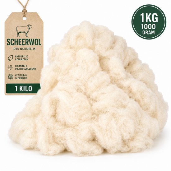 Rovul Scheerwol - 1KG - Kussenvulling