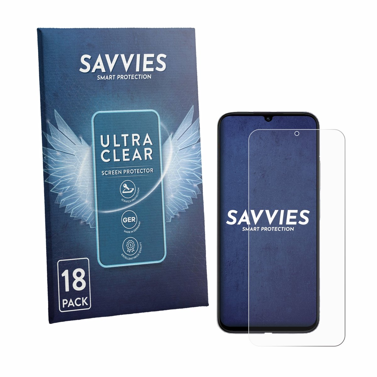 Savvies - Screenprotector voor Redmi R70m 5G - Folie Beschermfolie transparant 18 Stuks