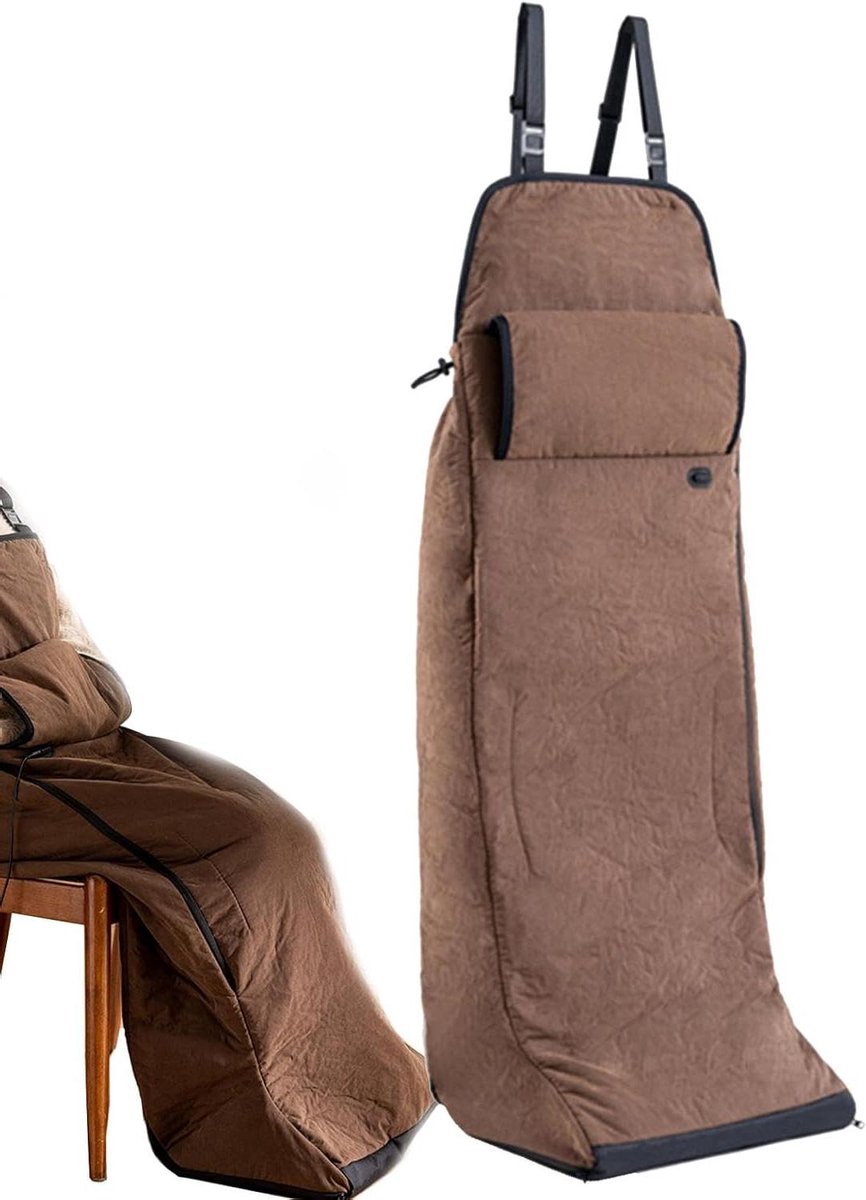 Voetwarmer - Verwarmde deken - Lichaam warm houden - Veilige koolstofvezel - 120 cm lengte - Grijs