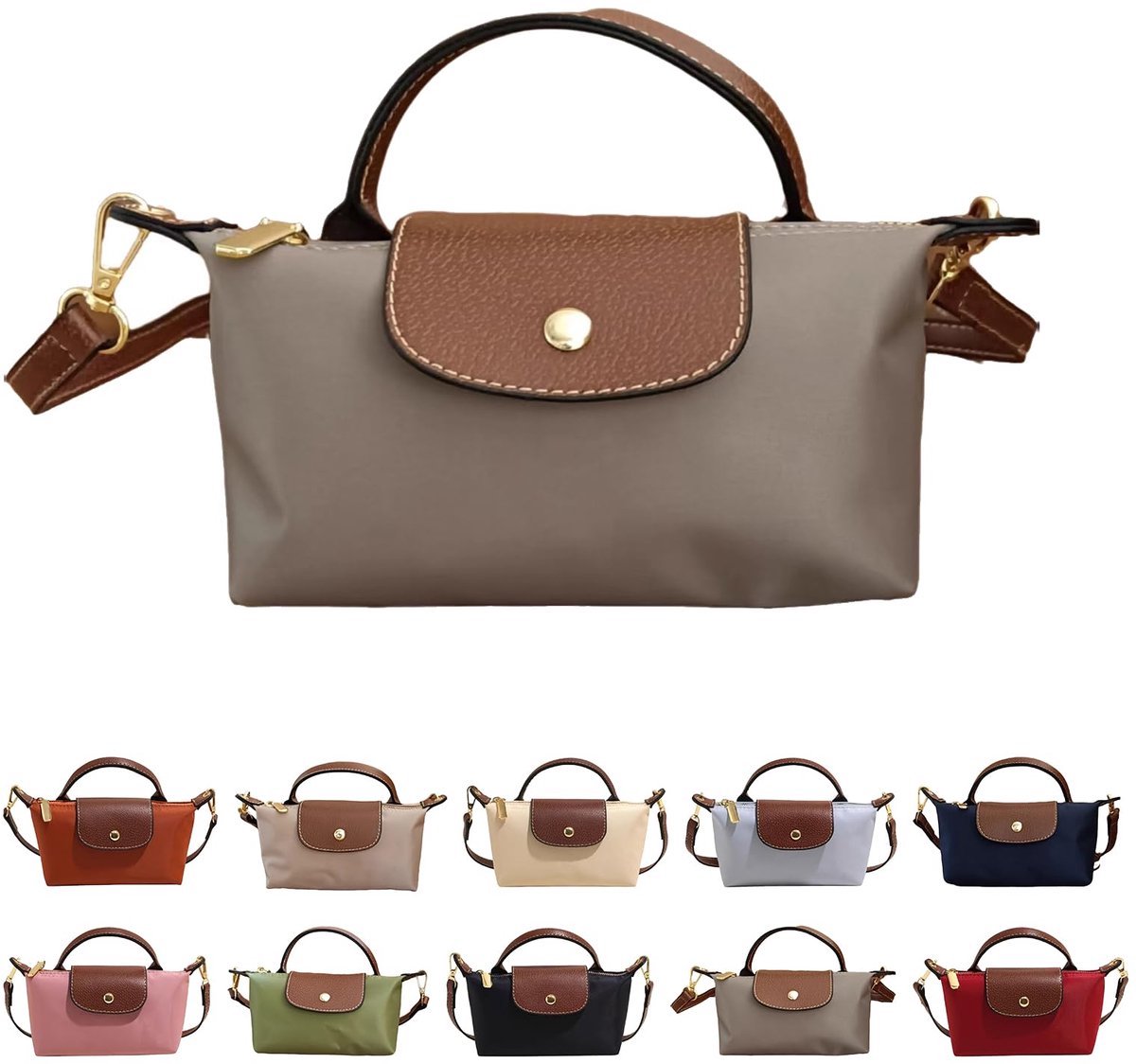 Kraftverdia Mini Crossbody Tas voor Vrouwen - Kleine Schoudertas met Verstelbare Band - Ruim Design met Ritszakken voor Telefoon en Sleutels - Lichtgewicht en Duurzaam PU Leer - Modieuze Kleuren voor Dagelijks Gebruik en Reizen