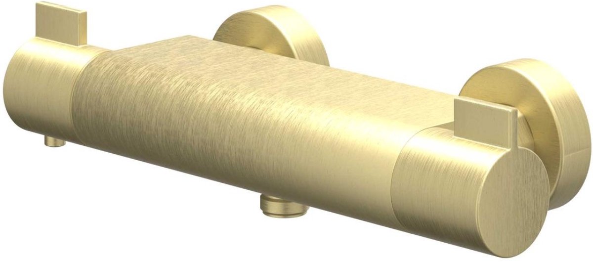 IVY Pact Douchethermostaatkraan Opbouw CoolTouch - Geborsteld Mat Goud PVD