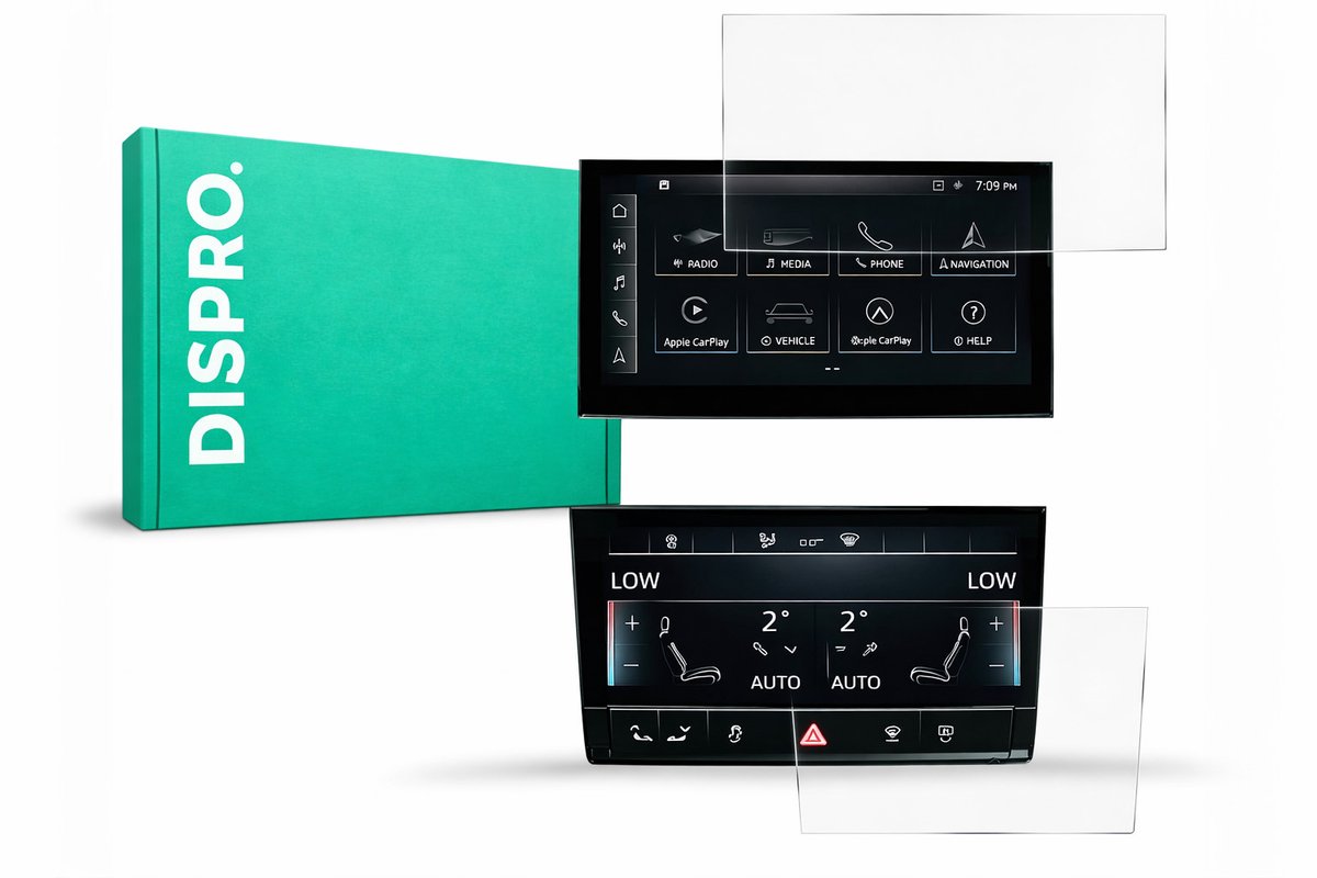 DISPRO Screenprotector Audi Q8 / SQ8 / RSQ8 – Matte Anti-Fingerprint