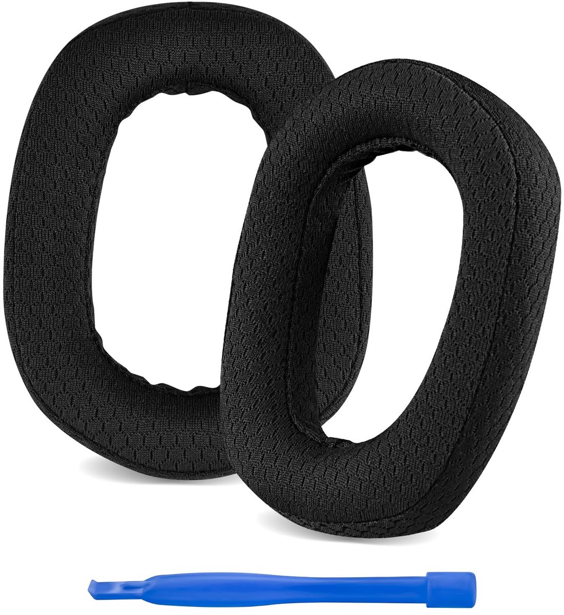 Smoakez - Vervangende oorkussens - Gaming oorkussens - Mesh stof - Zwart - Hoofdtelefoon oorkussens - Geschikt voor Logitech G435 - Oorkussen verva...