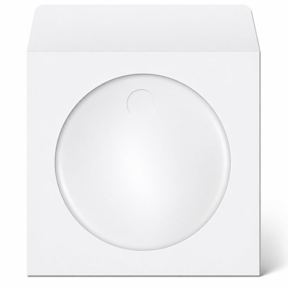 Dailygoods - CD DVD Bluray Enveloppen - Hoogwaardige Bescherming - Witte Kleur - Duidelijk Venster - Ideaal voor Archiveren - Geschikt voor Thuisgebru
