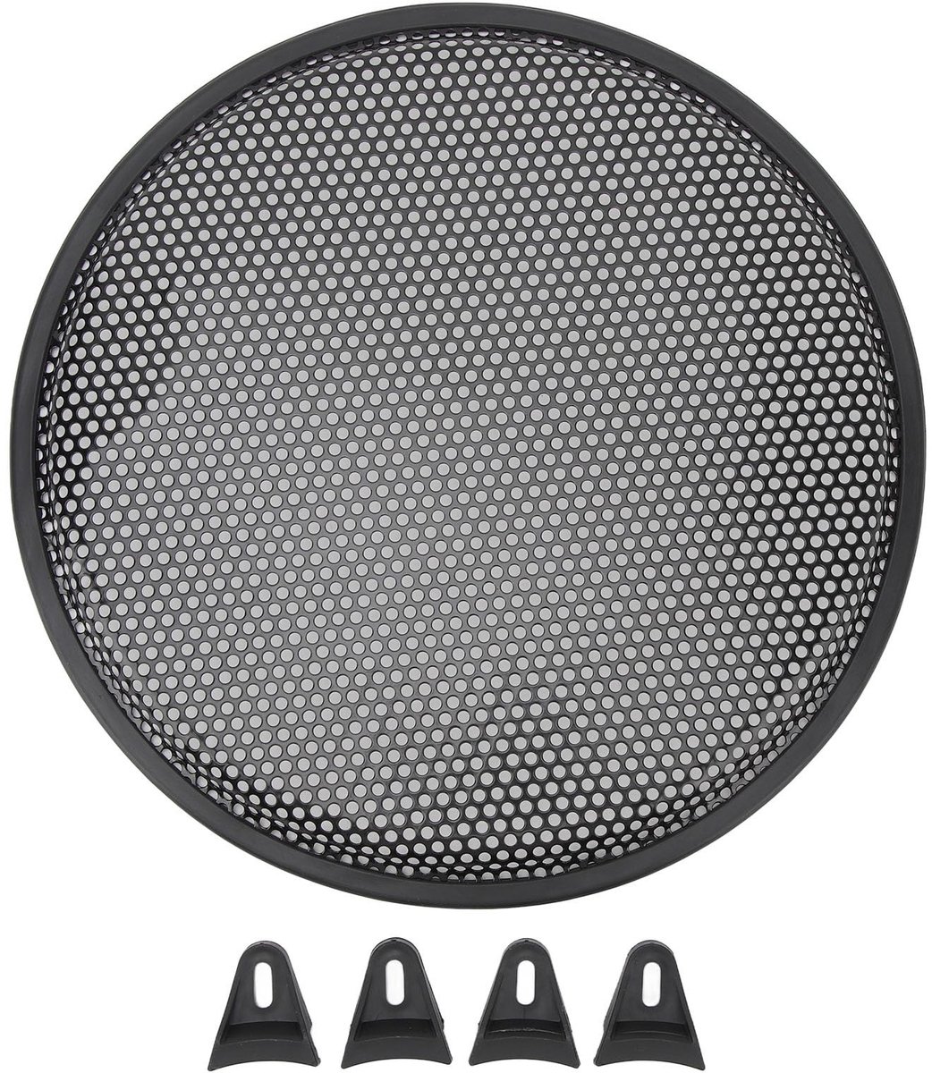 Dailygoods - 12 Inch Luidsprekergrill - Ijzeren Subwoofer - Stevig Ontwerp - 12 inch - Gaasbeschermer - Betrouwbare Bescherming - Geschikt voor Auto -