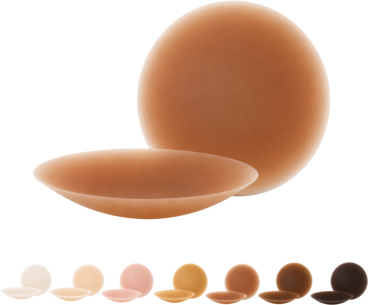 BOOBEES Silicone Nipple Covers - Size M - 10cm - Latte