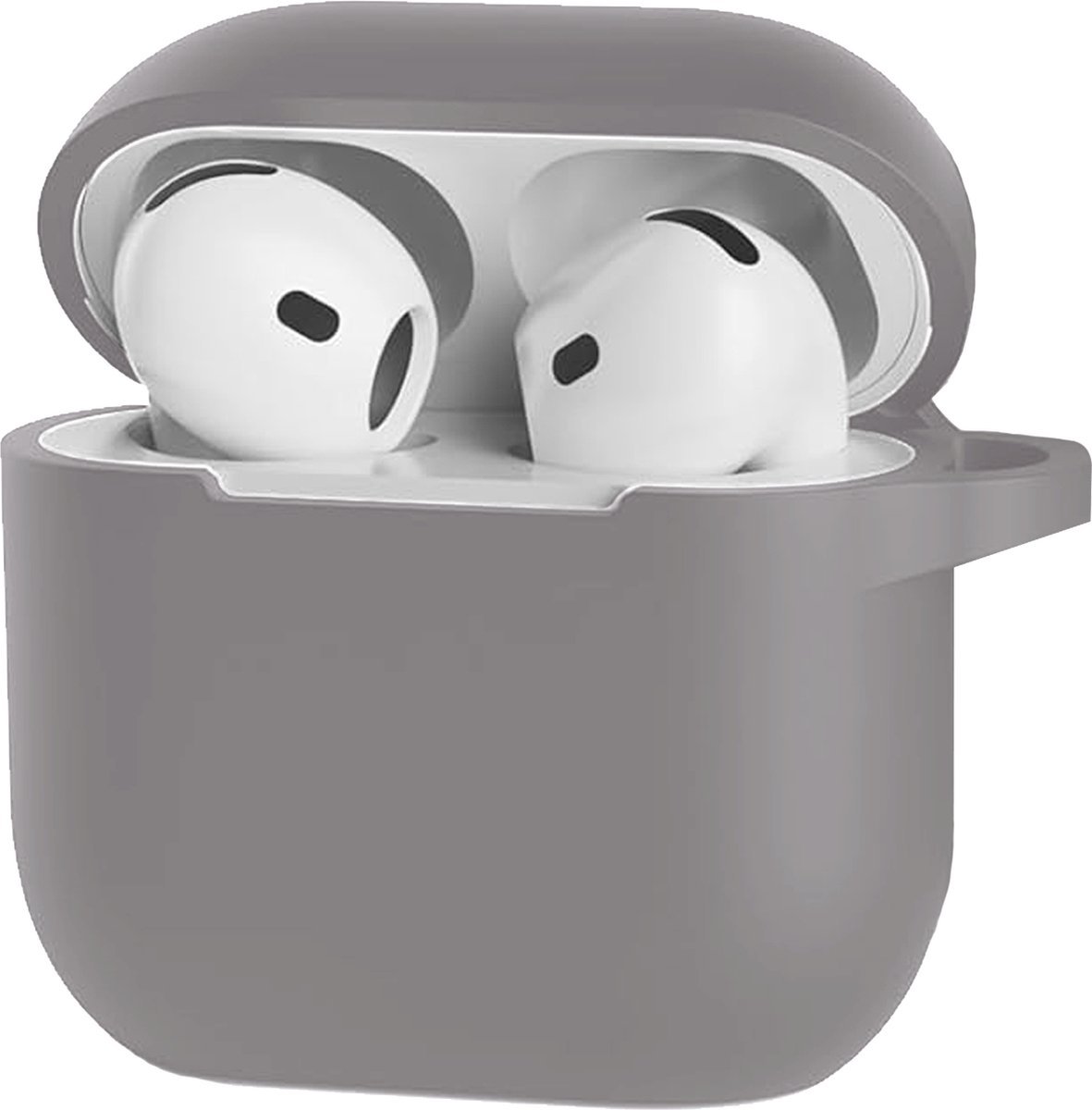 Go Go Gadget - Siliconen hoesje - Geschikt voor Apple AirPods 4 - Grijs