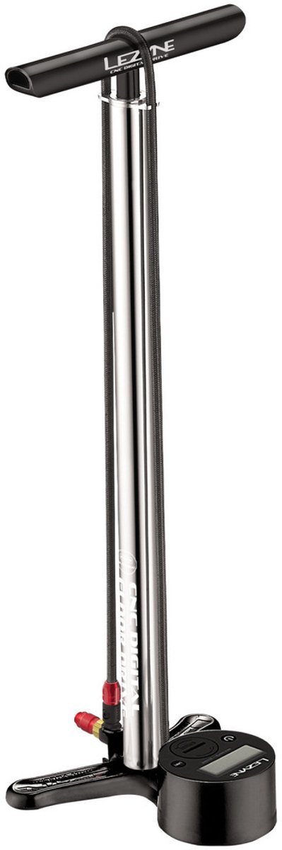Lezyne CNC Digital Drive Vloerpomp - 220psi Zilver