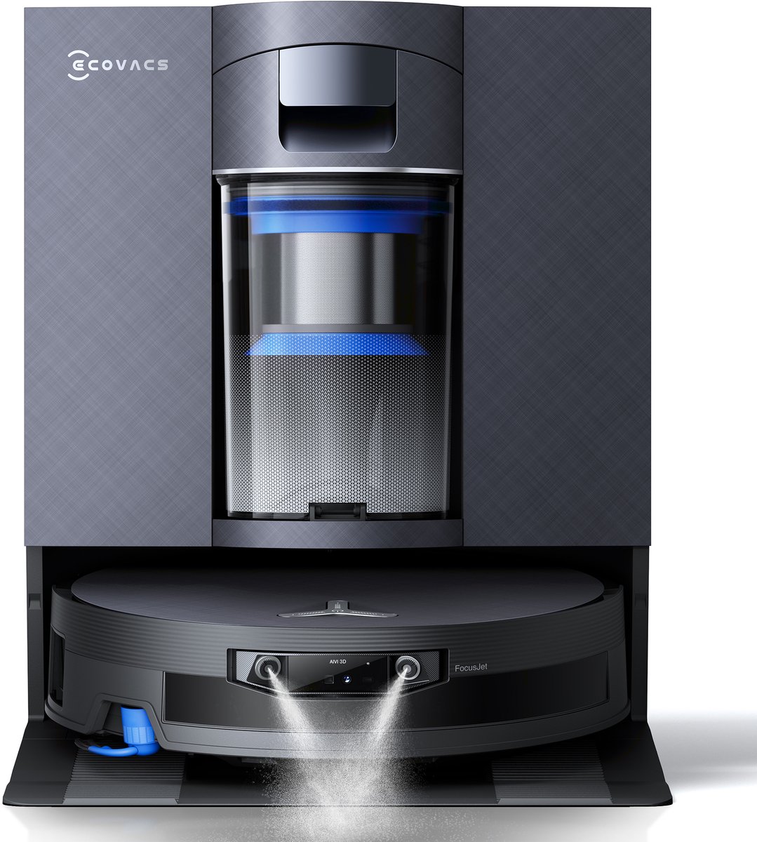 ECOVACS DEEBOT X12 OmniCyclone Robotstofzuiger – FocusJet 46.000 Pa vlekbehandeling – Herbruikbare stofbak – PowerBoost snelladen– 22.000 Pa zuigkracht – OZMO Roller 3.0 – ZeroTangle 4.0 – AIVI 3D 4.0 – 75°C heet water – 1.000 m²