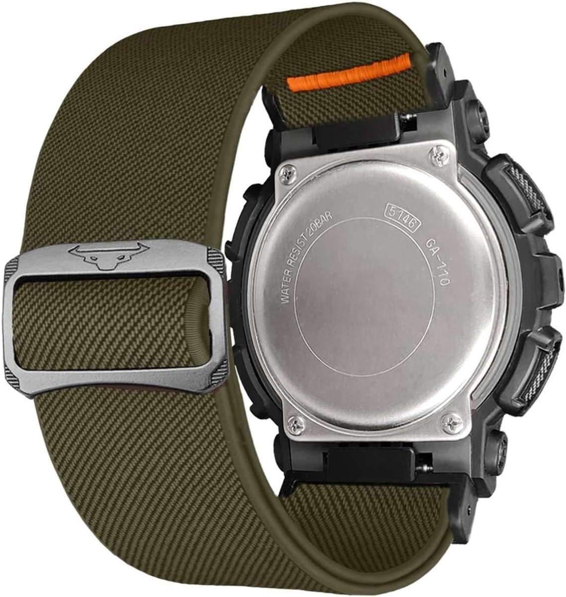 Zachte Rekbare Nylon Armbanden voor Casio G-Shock DW-5600-8900, Verstelbare Gevlochten Horlogeband voor GA-100-GW-B5600-GB-5600-GW-6900, Duurzaam en Comfortabel