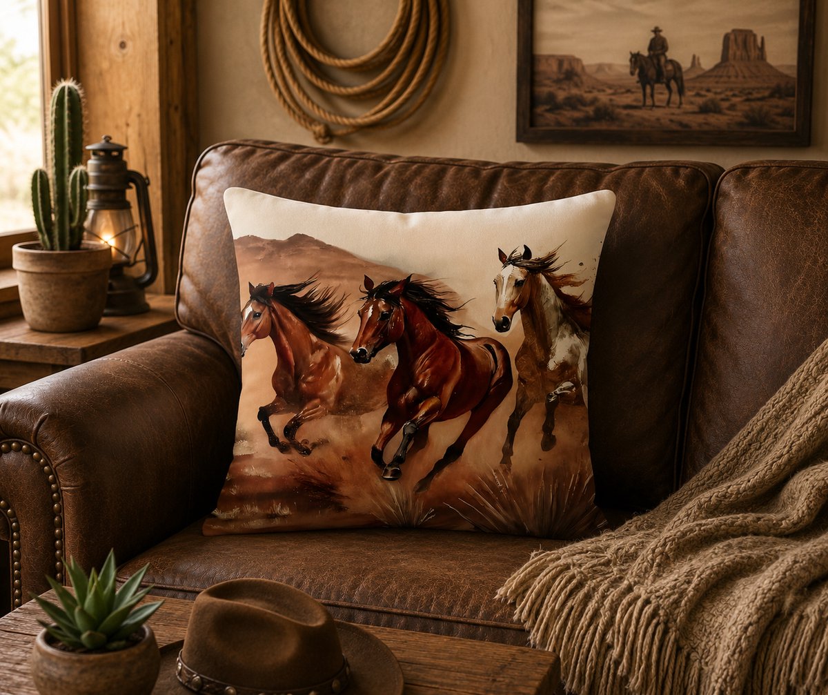 Wild West Collection kussenhoes – 40x40 cm
