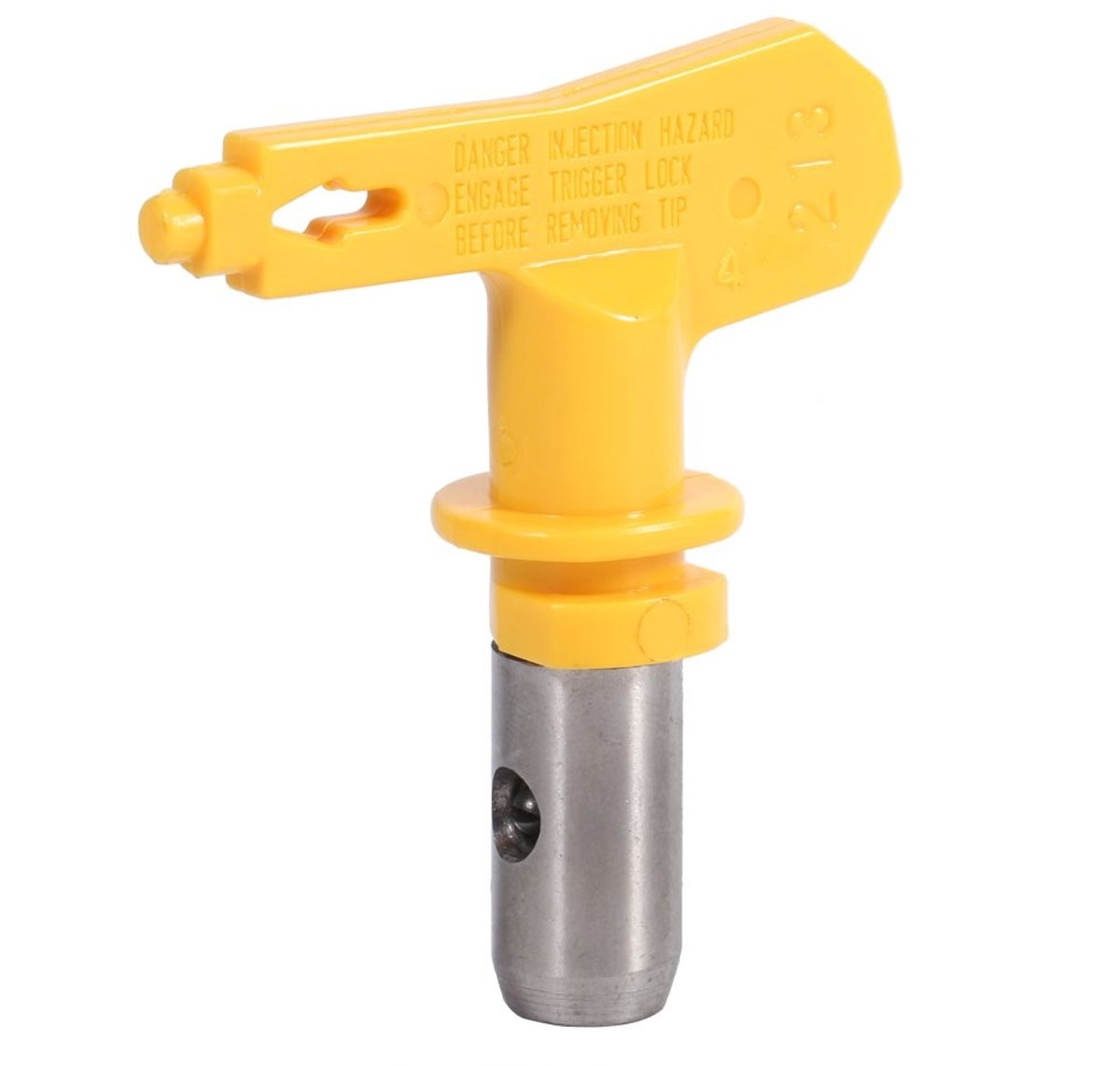 Jhubersproducts - Spray Gun Nozzle - Airless Verfspuit - Geel - Tungsten Staal - Verfaccessoires - Geschikt voor Thuisgebruik - Model 213