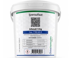 Online chemicalien – IJzersulfaat – 5 kg – Anti Mos – Meststof – Mosvrij Gazon – 250m2
