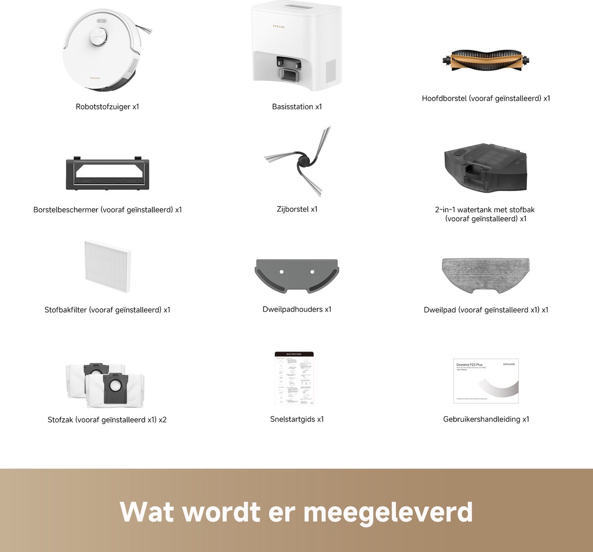 Dreame Robotstofzuiger D20 Air Plus Wit | Dweilfunctie | 20.000 Pa zuigkracht | 120 dagen handsfree | Dubbel anti-klitsysteem | Automatisch legen | Huisdieren | Grote stofzak | Meerdere verdiepingen | App bediening | 3D Mapping | Verboden zones | — afbeelding 4