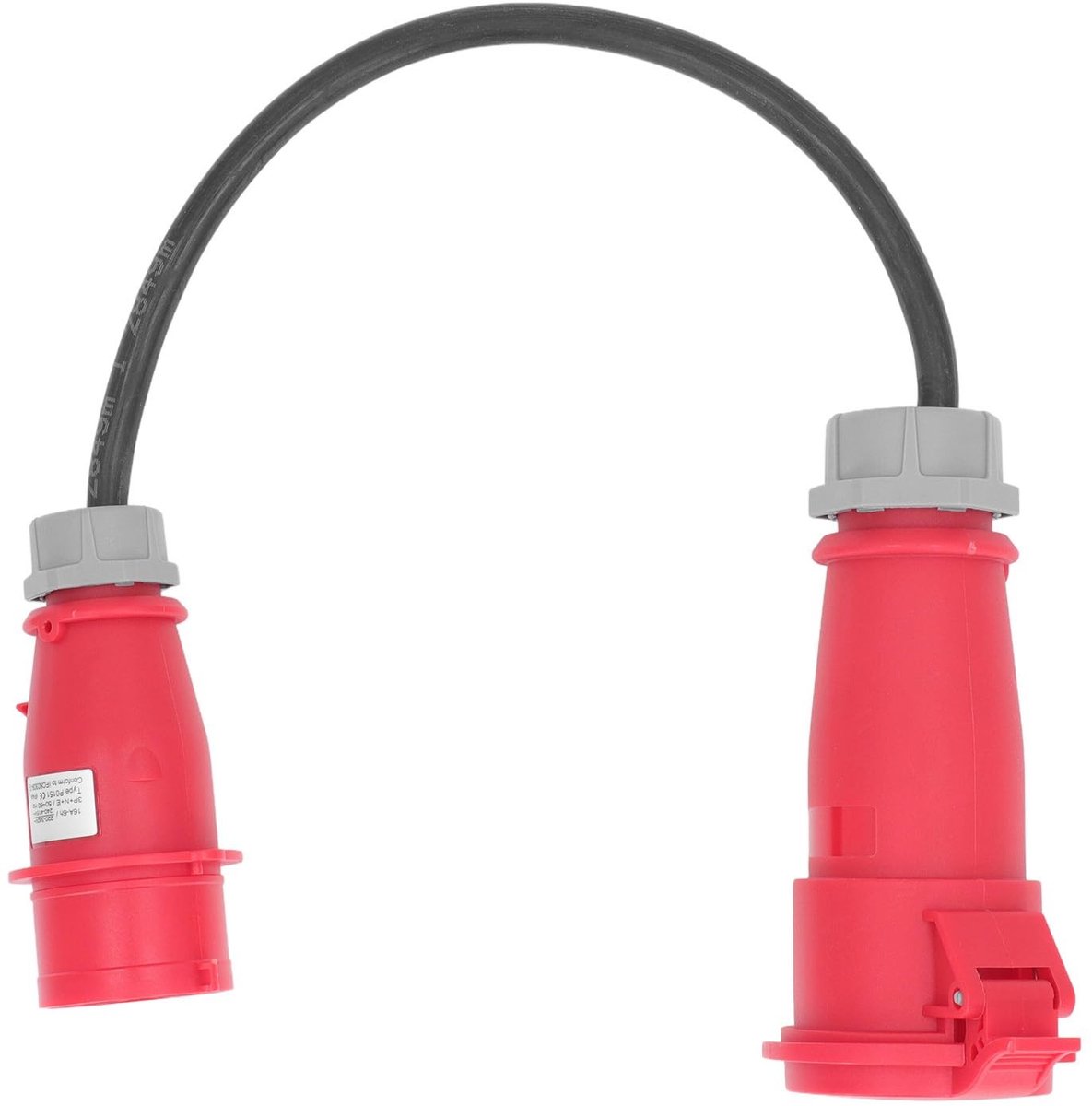 Dailygoods - CEE Adapter 32A naar 16A - Waterdicht - 5 Pin - Voor Bouw en Kamperen - Betrouwbaar en Veilig - Geschikt voor Tuinieren - Robuust en Weer