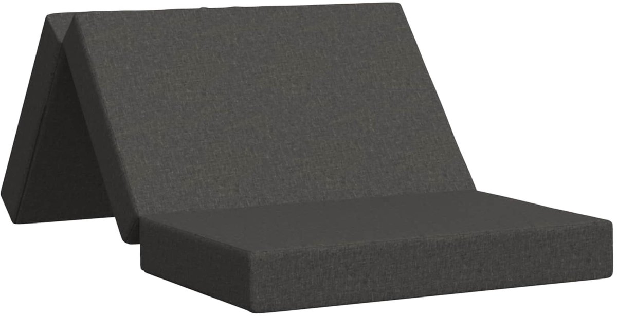 vidaXL Vouwbare - Sofa - Bed - 80 - x - 67 - x - 45 - cm - Donkergrijs