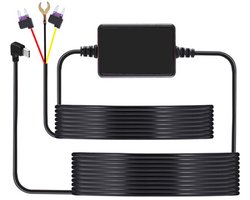 Dailygoods - Hardwire Kit Dashcam - Type C Aansluiting - Laagspanningsbeveiliging - 12V/24V naar 5V - Eenvoudige installatie - Parkeerbewaking - Gesch