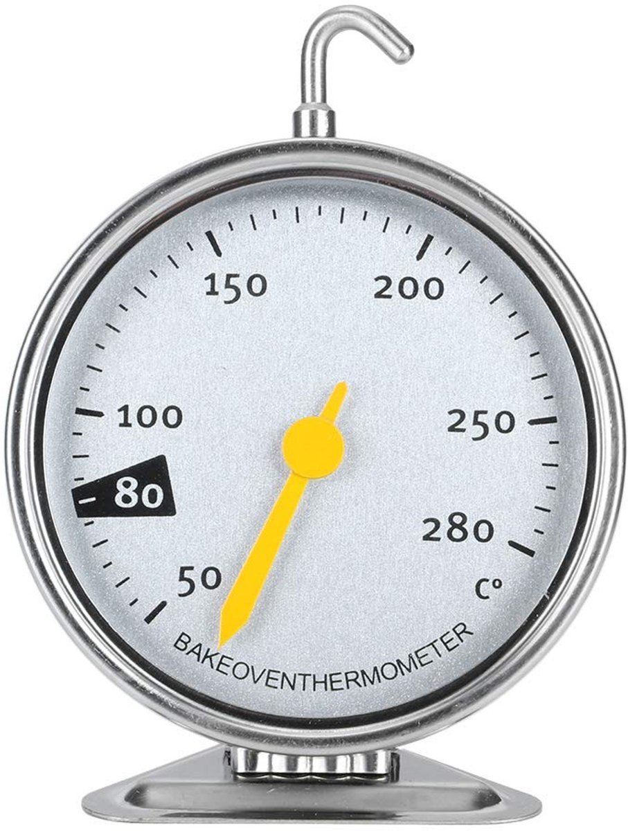 Smoakez - Roestvrijstalen Grote Wijzerplaat Oven Thermometer - Keuken Koken Meten - Hittebestendig - Duurzaam Keuken Gereedschap - Nauwkeurig meten...