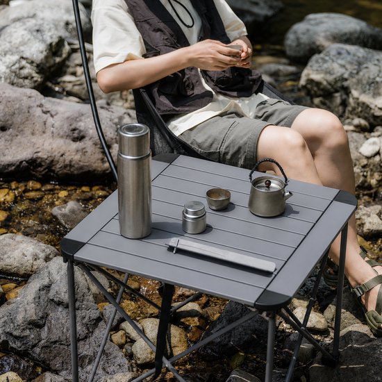 Naturehike Yamami L03 Opvouwbare Campingtafel - 7075 Aluminiumlegering - Lichtgewicht Outdoor Tafel - Grijs - Large van Naturehike — afbeelding 5