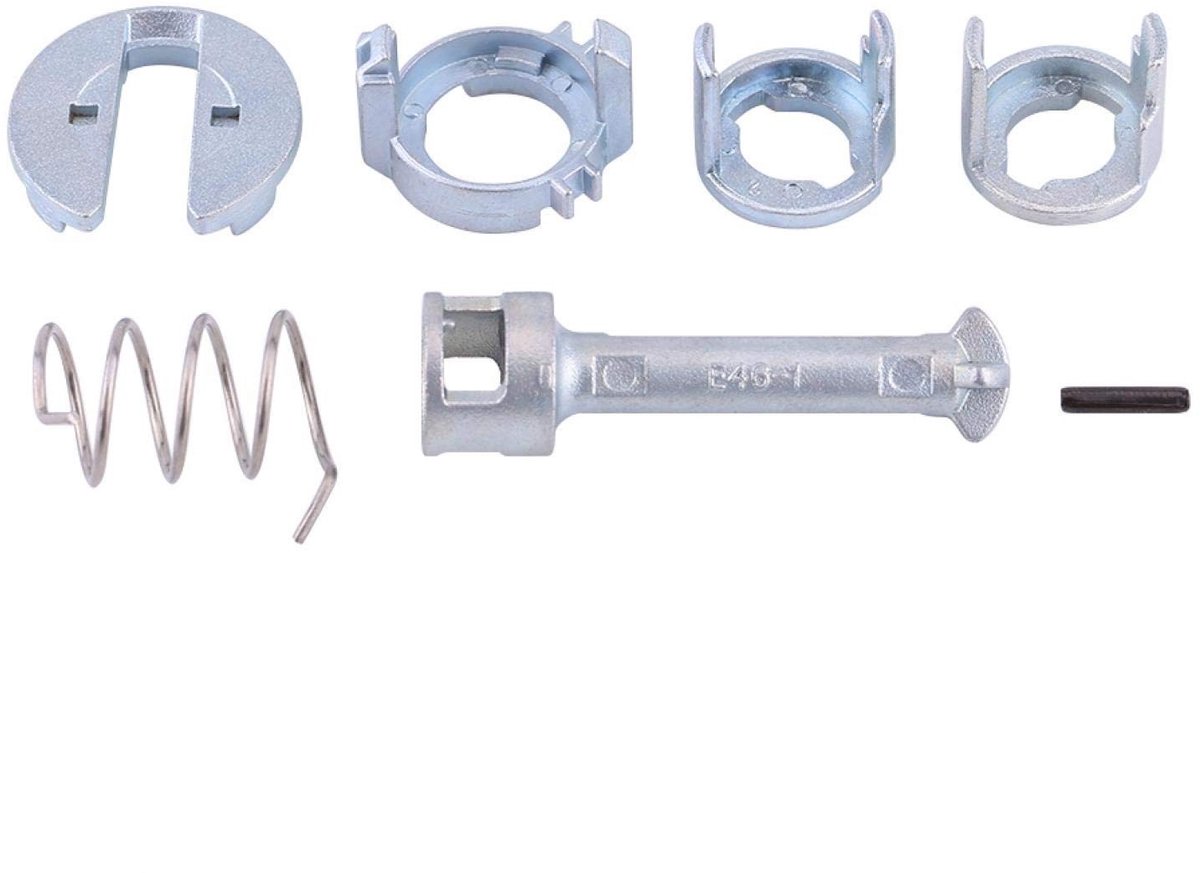 Dailygoods - Deurslot Reparatieset - Professionele Vervangingskit - Eenvoudig Te Installeren - Zwart - Voor E46 - Geschikt Voor 320d