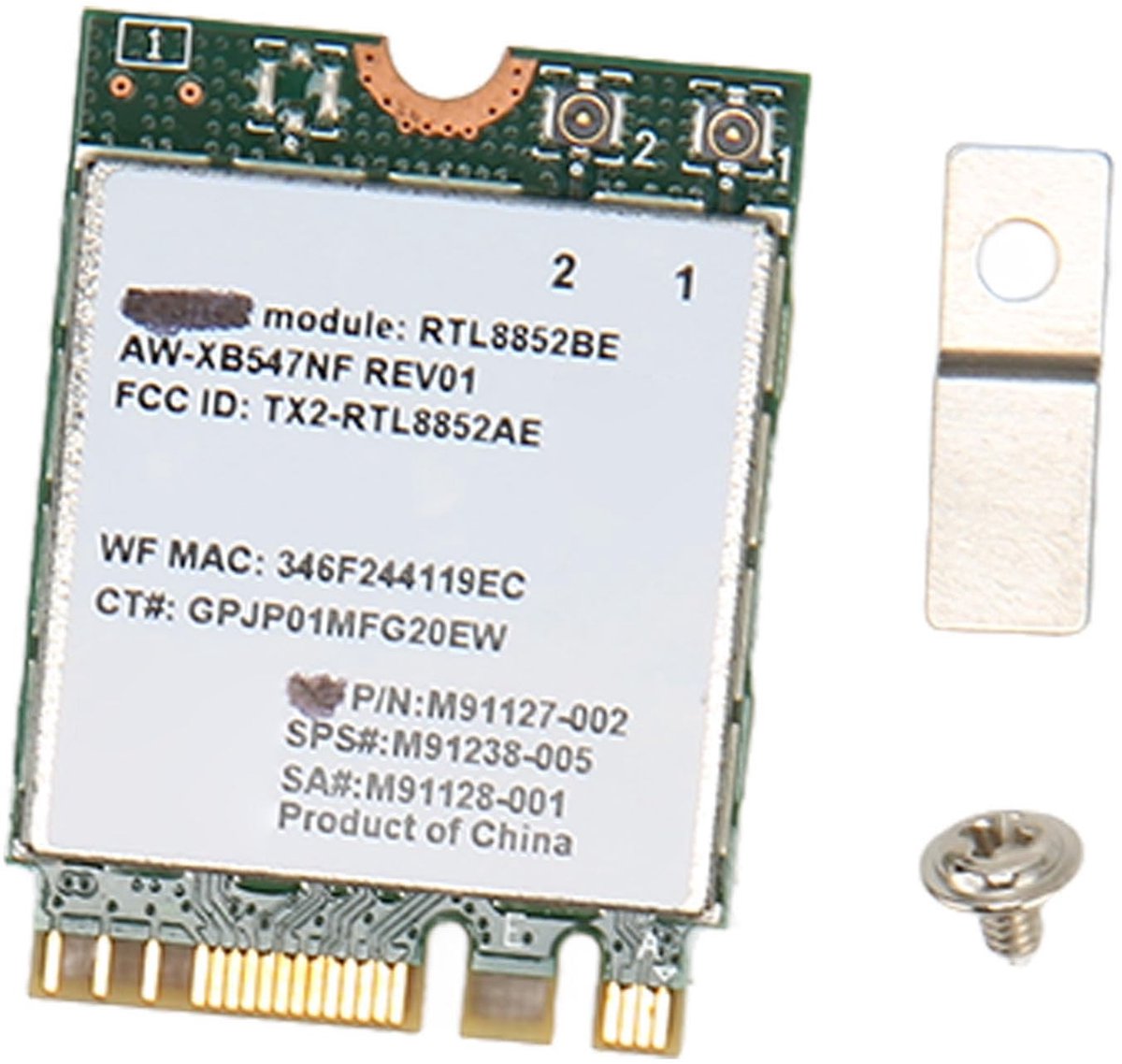 Dailygoods - Rtl8852Be M.2-netwerkkaart - 1800 Mbps - Ondersteuning