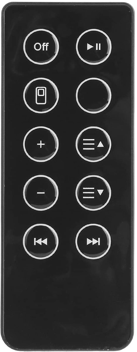 Zeynomax - Vervangende Afstandsbediening - Soundbar - Antislip - Compatibel met SoundDock - Geschikt voor Stereoluidsprekers
