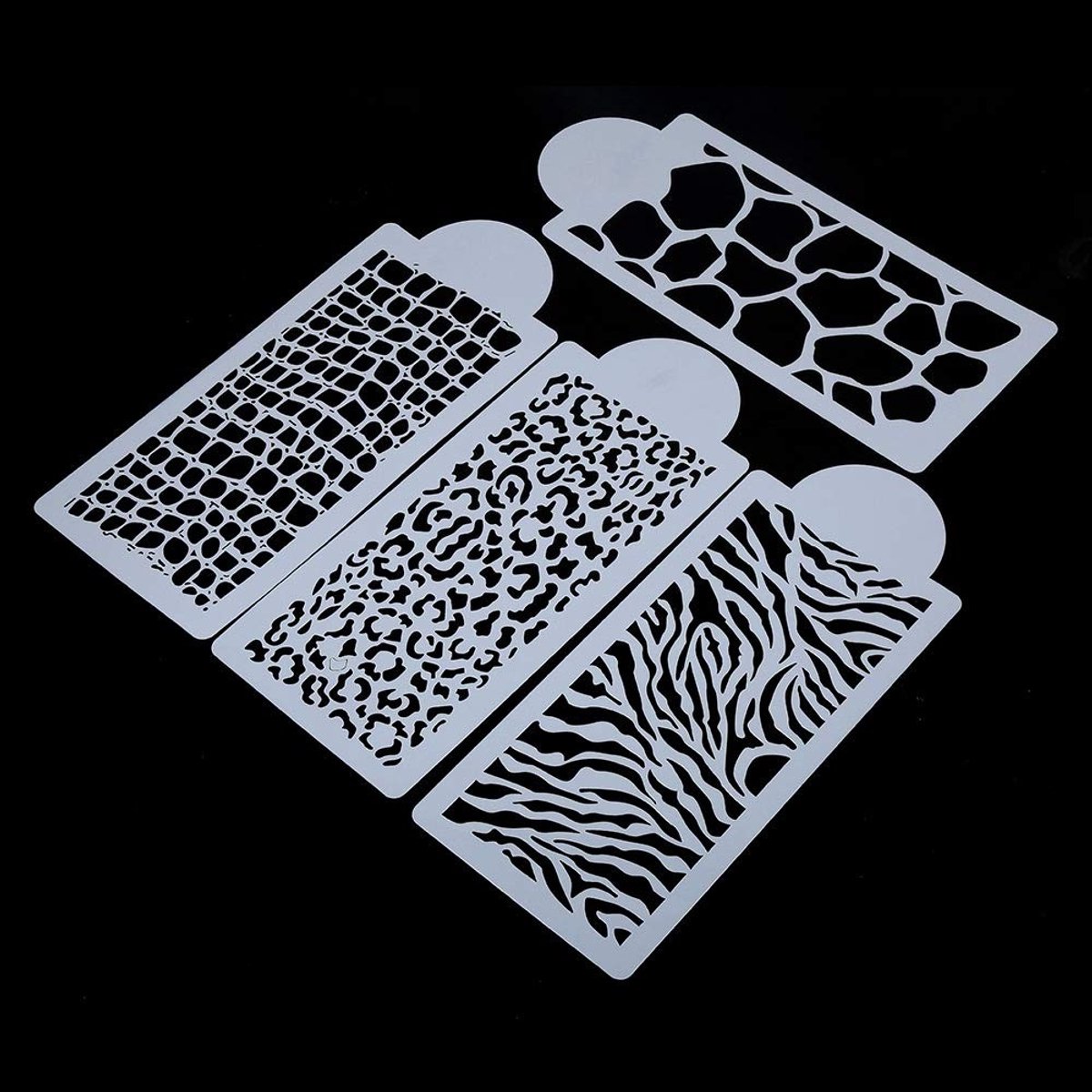 Dailygoods - Cake Stencils - Taartdecoratie - 4 Stuks - Buttercream - Creatieve Sjablonen - Voor Koekjes en Taarten - Diverse Patronen
